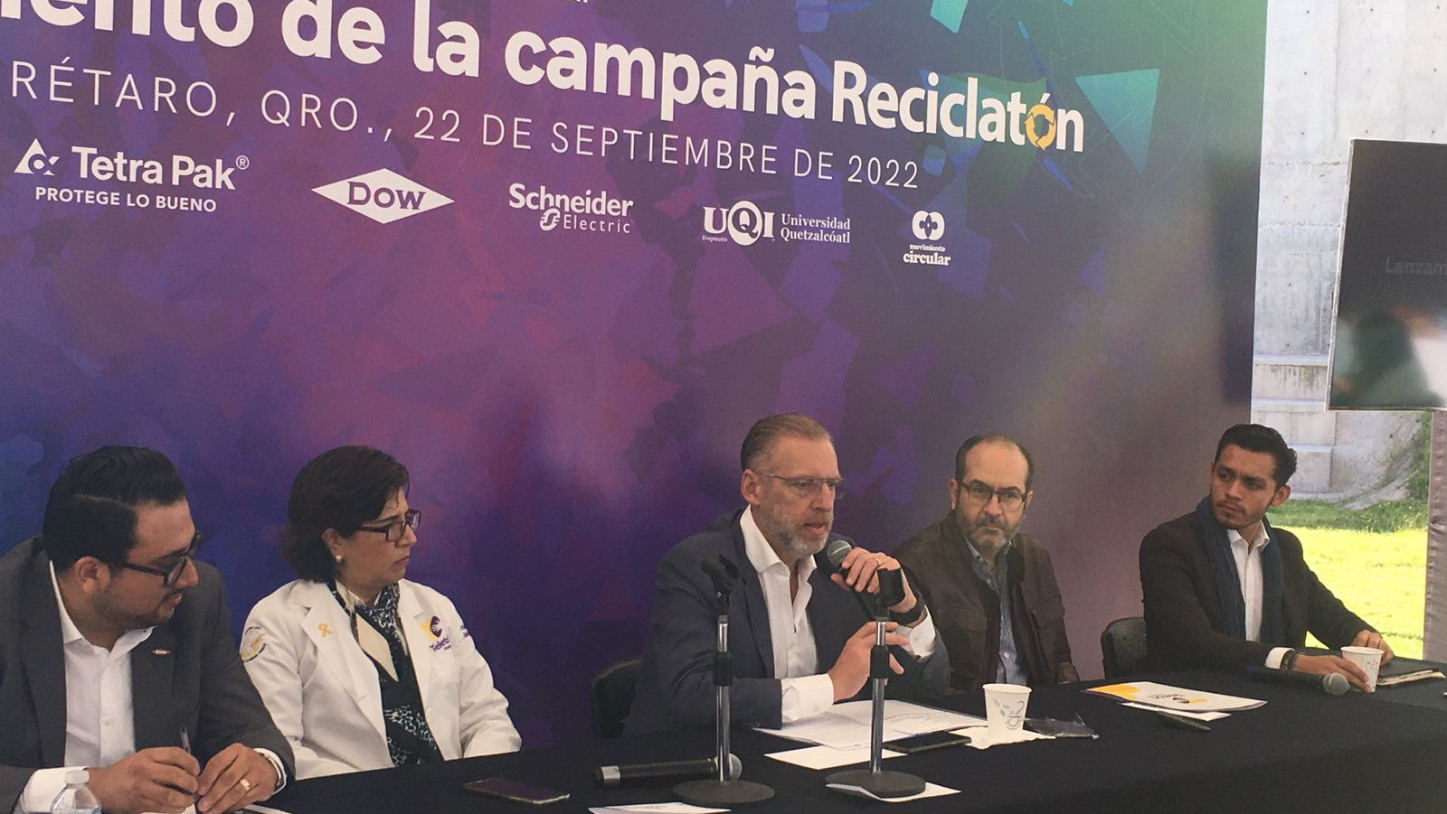 Anuncian campaña Reciclatón en Querétaro.