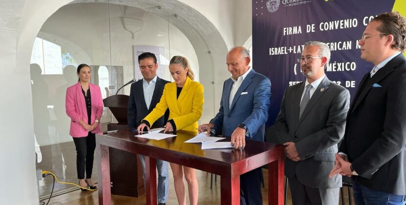 Municipio de Queretaro firma convenio con comunidad judía