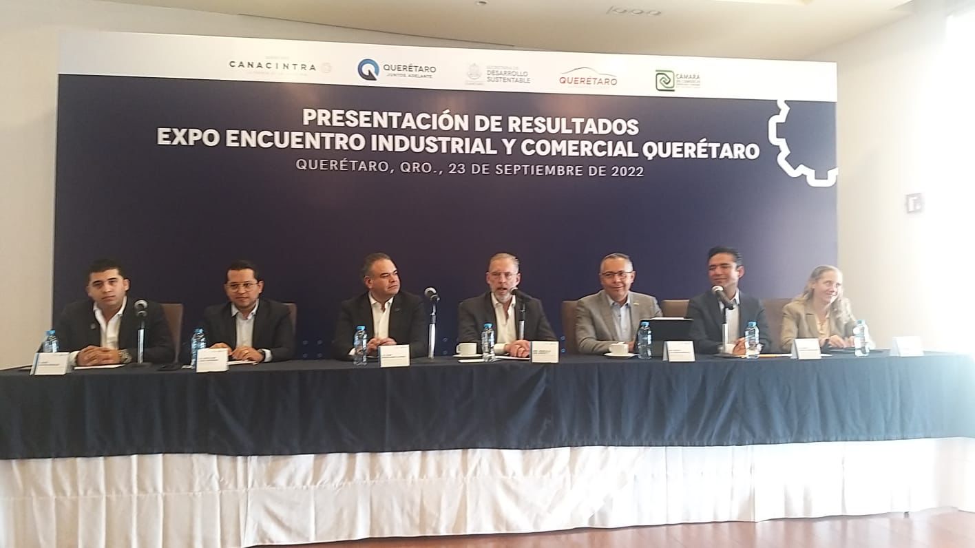Esperan concretar 2 mil 500 millones de pesos por Expo Encuentro Industrial y Comercial Querétaro 2022.