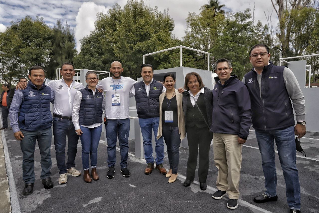 Luis Nava inaugura el primer Abierto Panamericano de Parkour, en el rehabilitado Parque Alcanfores