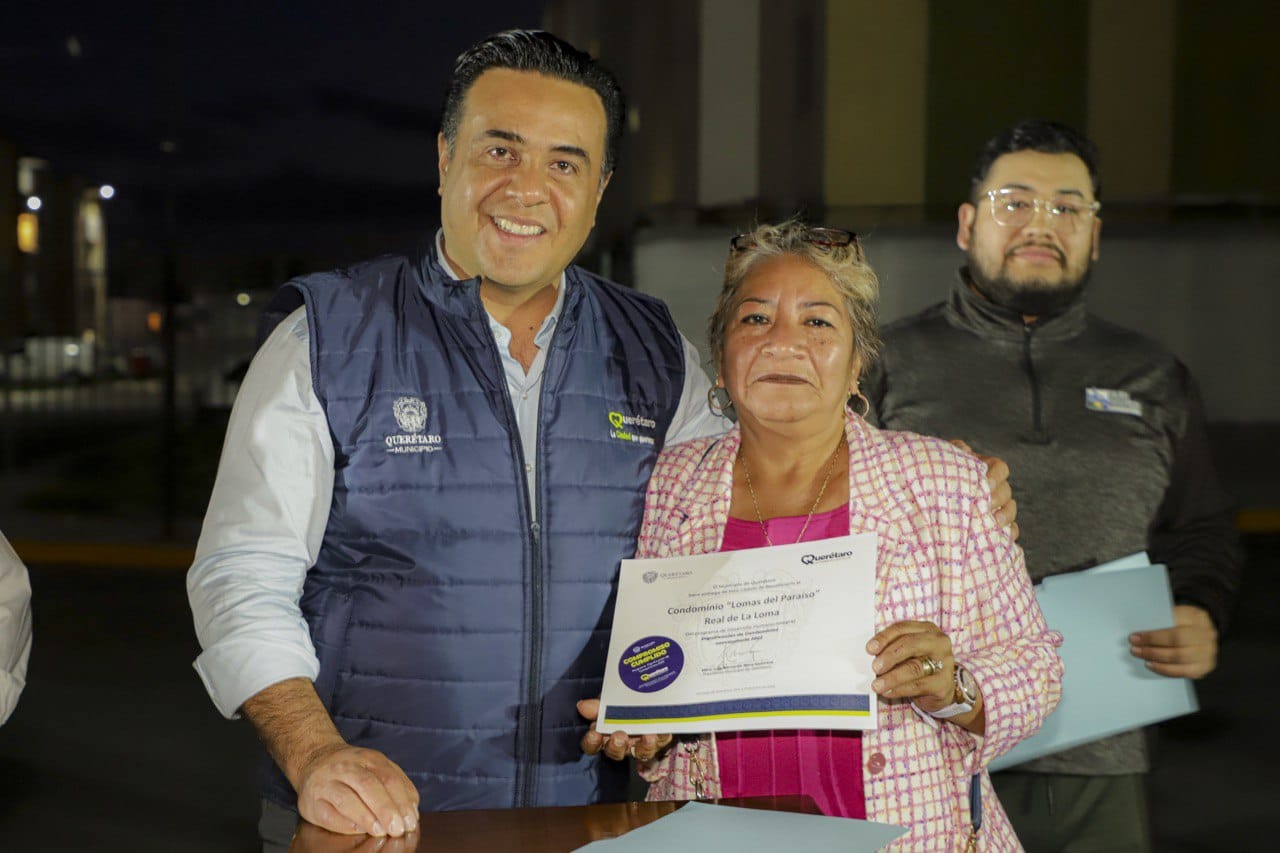 Entrega Luis Nava beneficios del programa Dignificación de Condominios en Real de la Loma