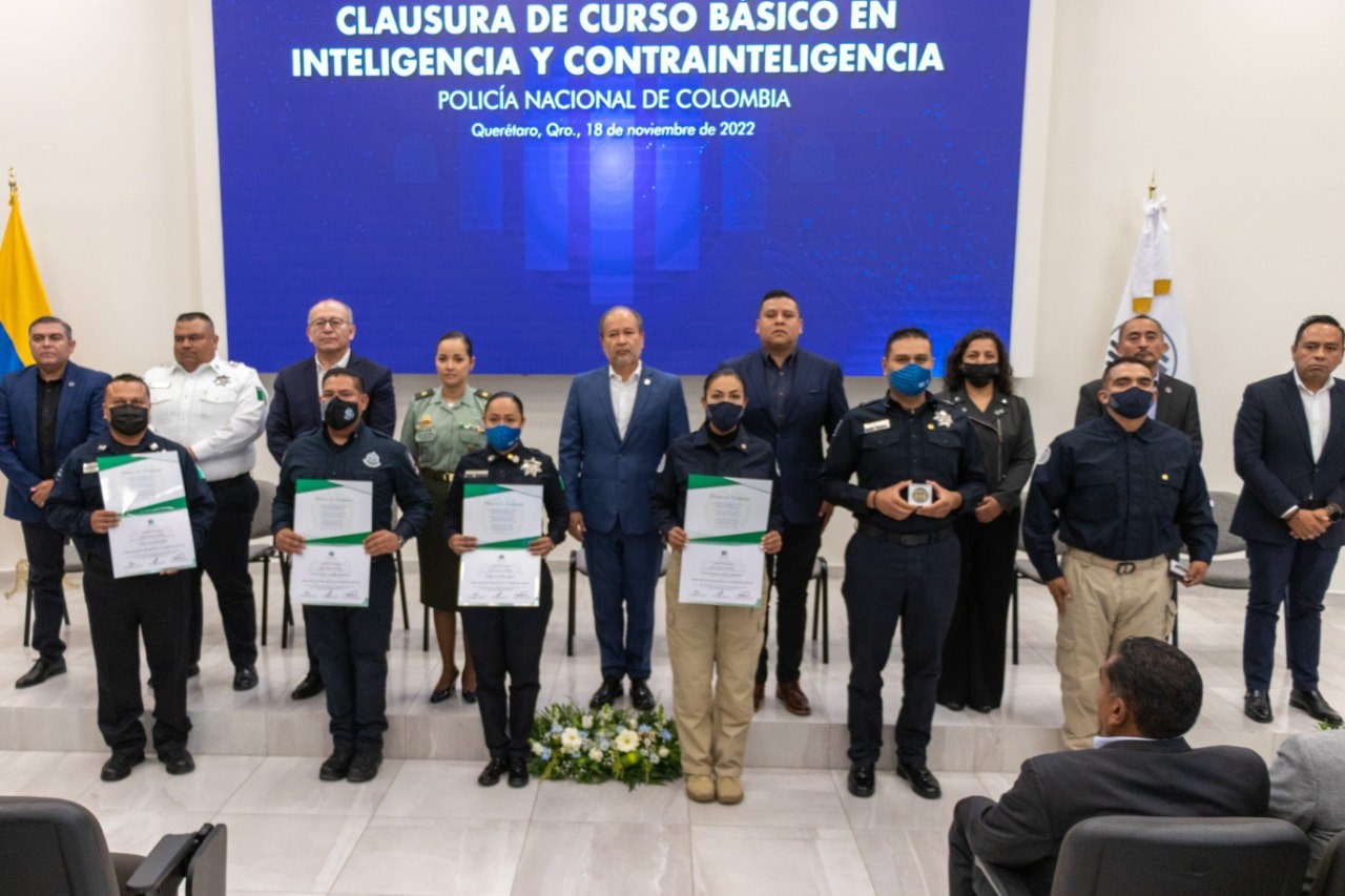 Policía Queretana capacitada por instancia internacional, en Inteligencia y Contrainteligencia