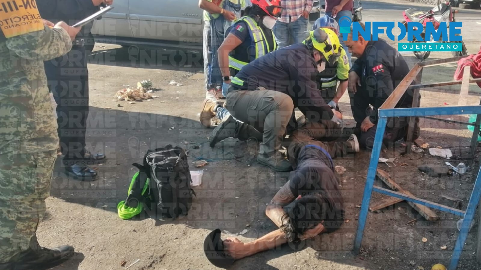 Lesionado por arma de fuego durante riña en la Central de Abastos.