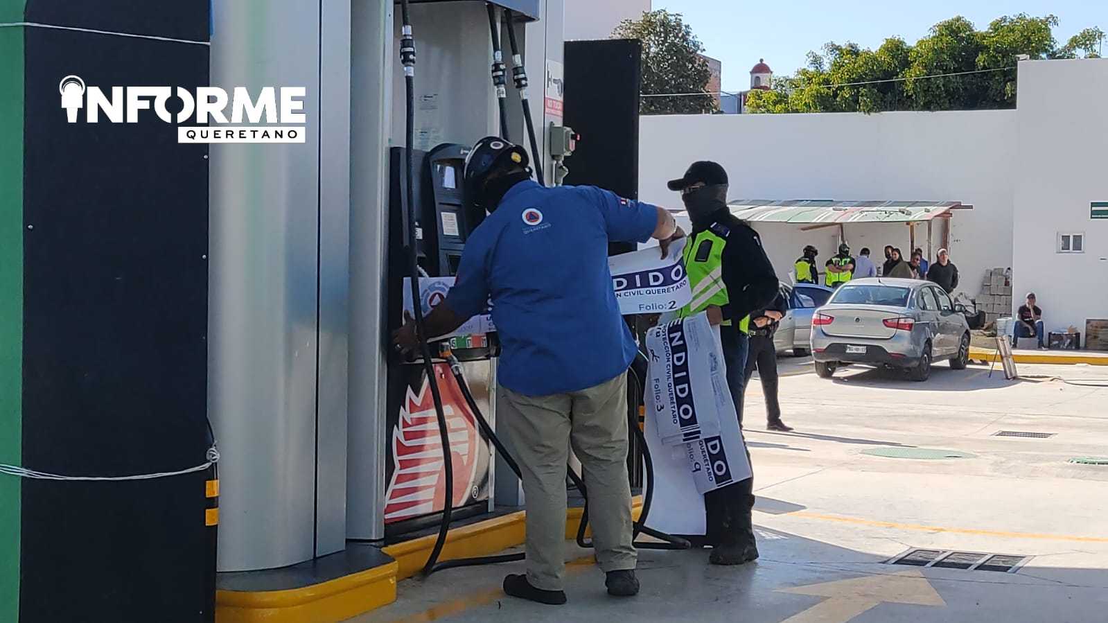 Suspende Protección Civil Municipal la gasolinera de la colonia El Porvenir