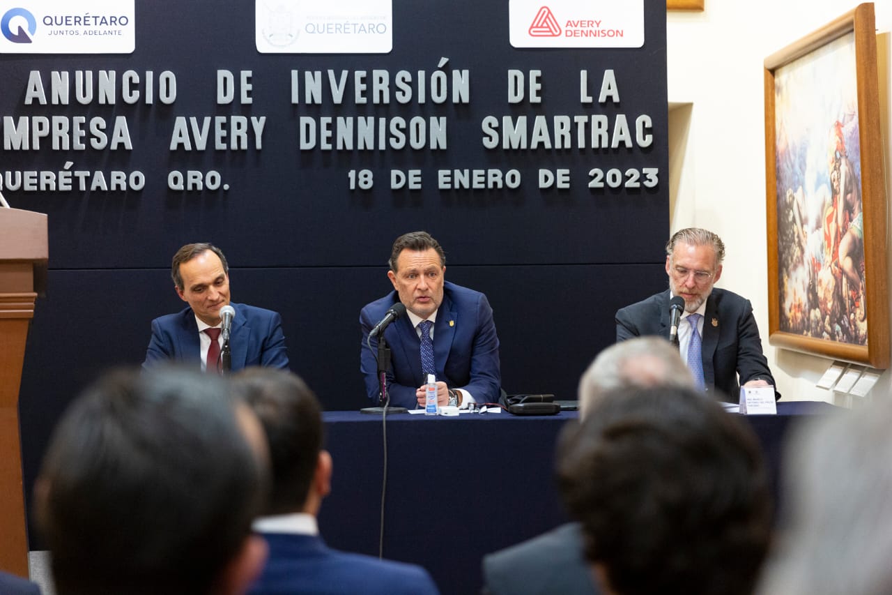 Anuncia Avery Dennison inversión superior a los 100 mdd y la generación de más de 600 nuevos empleos en Querétaro