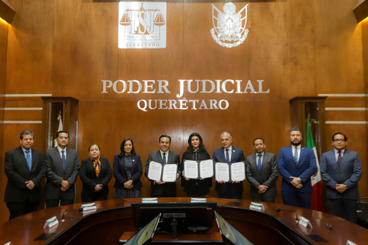 Acuerdan Municipio de Querétaro y el Poder Judicial del Estado agilizar mecanismos para la protección de personas