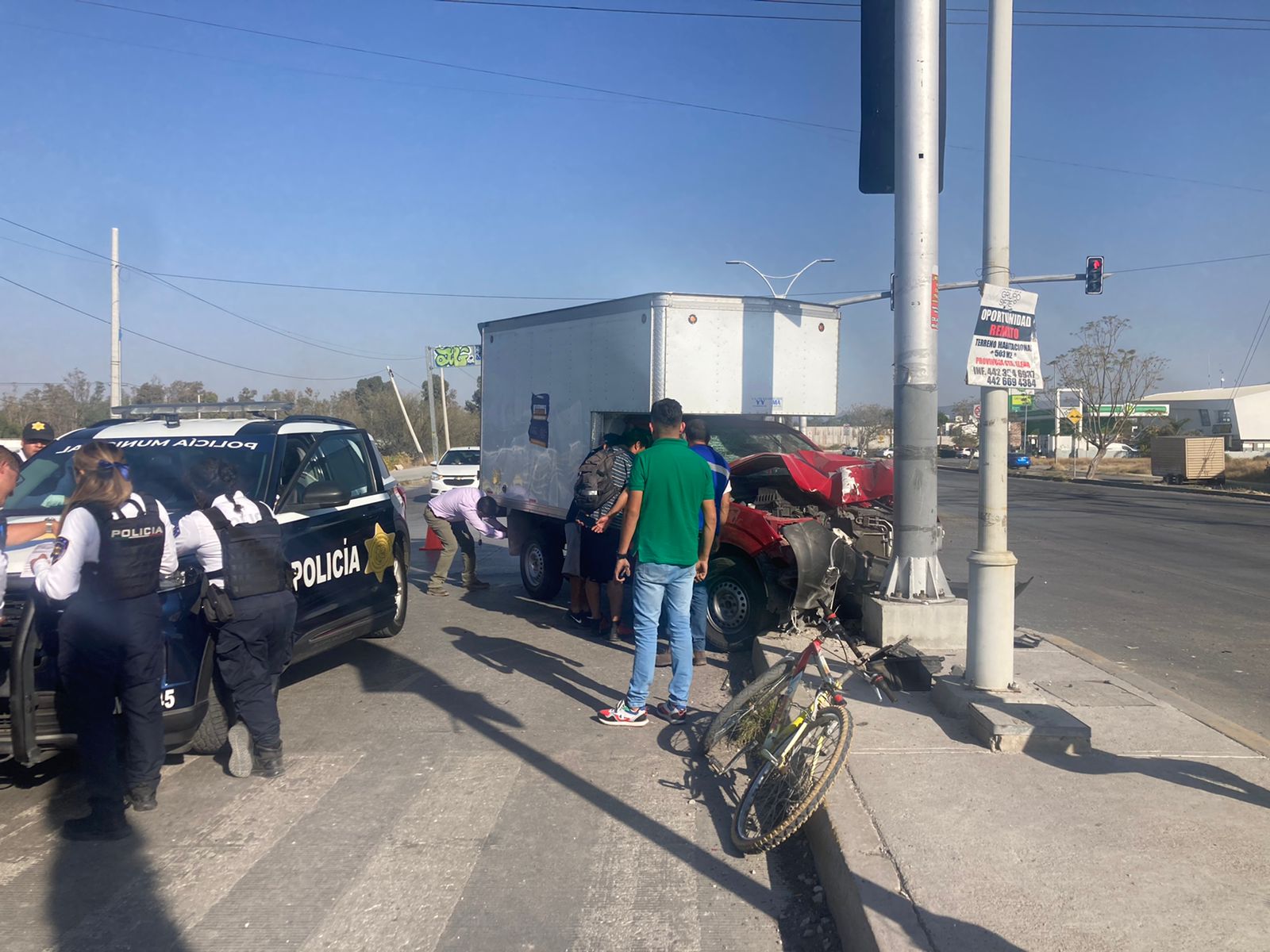 Ciclista atropellado en la carretera a Tlacote