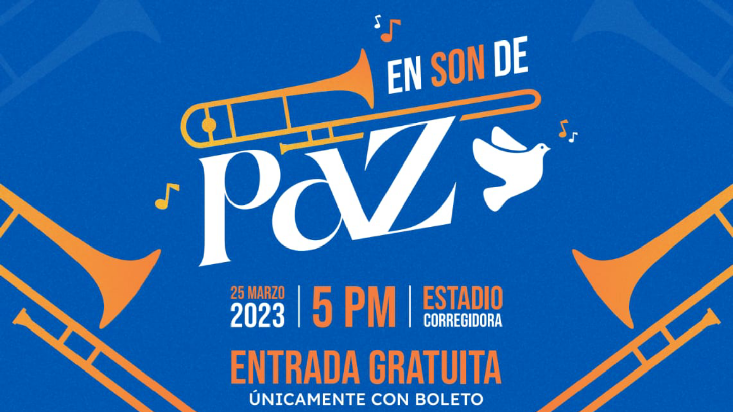 Se llevará a cabo concierto gratuito “En Son de Paz”.