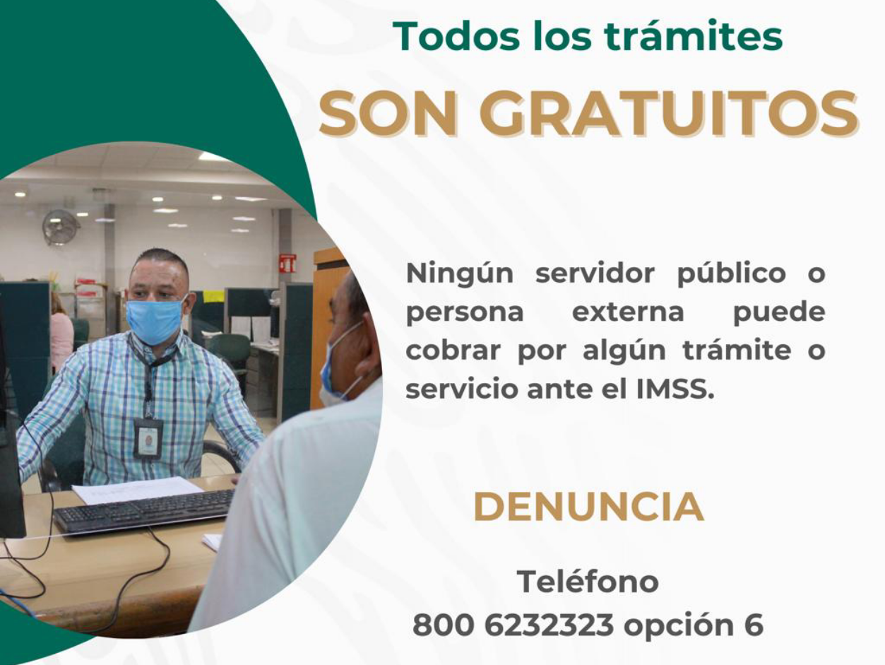 Recuerda IMSS Querétaro que todos los trámites ante el Instituto son gratuitos