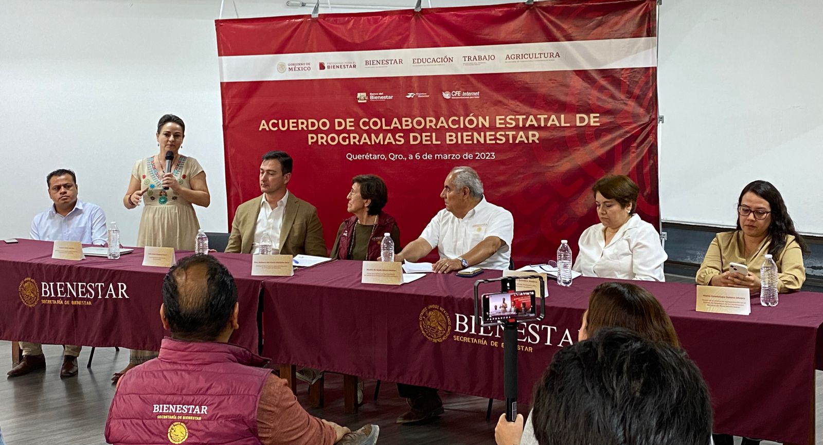 Firman Instituciones el Convenio General de Colaboración de Programas para el Bienestar en Querétaro