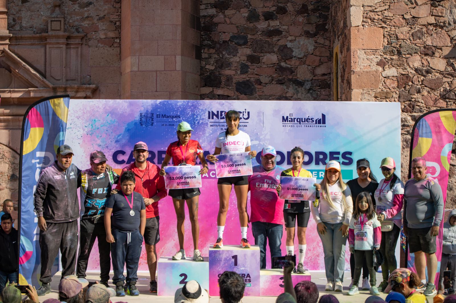 El municipio de El Marqués realizó la Carrera de Colores para conmemorar el Día Internacional de la Mujer
