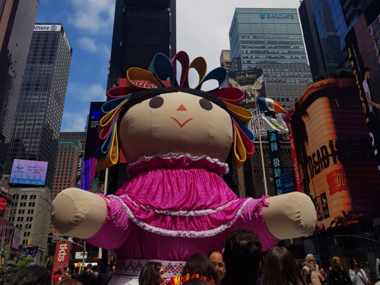 Llega Lelé a Times Square en Nueva York