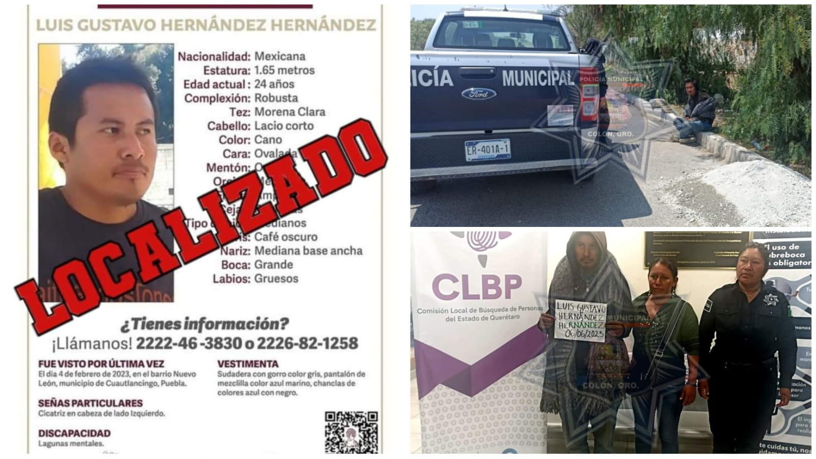 Localizan en Colón a hombre reportado como desaparecido en Puebla desde hace 4 meses