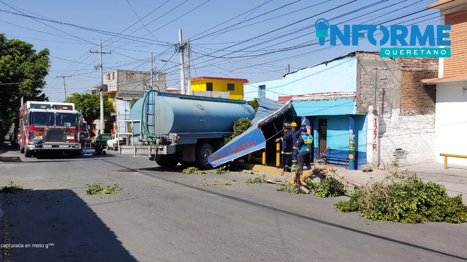 Pipazo en San Pedrito Peñuelas por falla mecánica