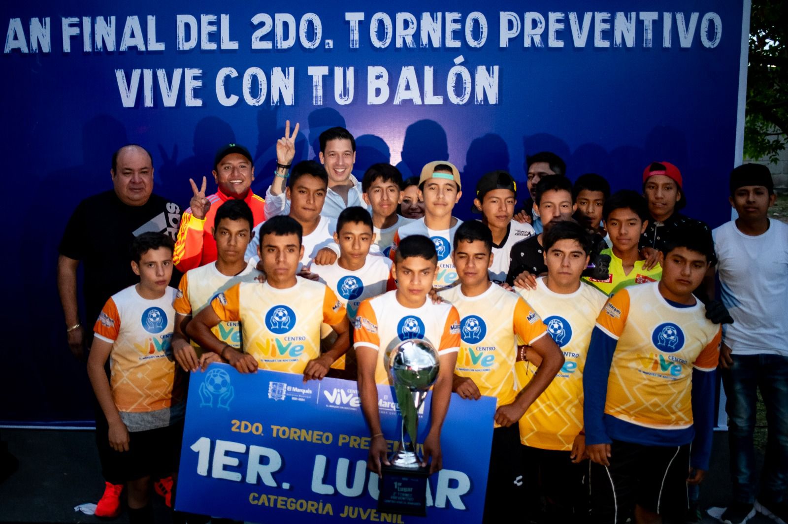 Municipio de El Marqués premia a ganadores del Segundo Torneo Preventivo Vive con tu Balón