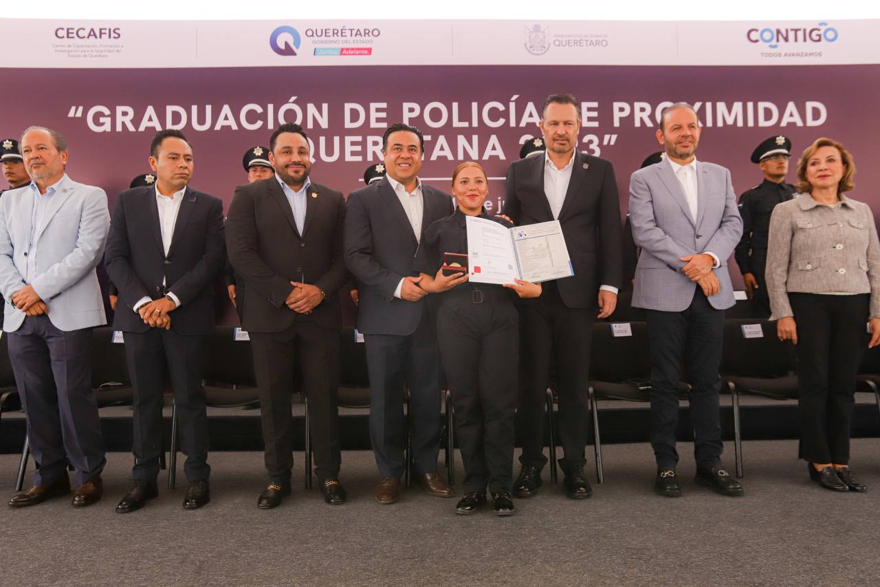 Acompaña Luis Nava la graduación de Policías de Proximidad