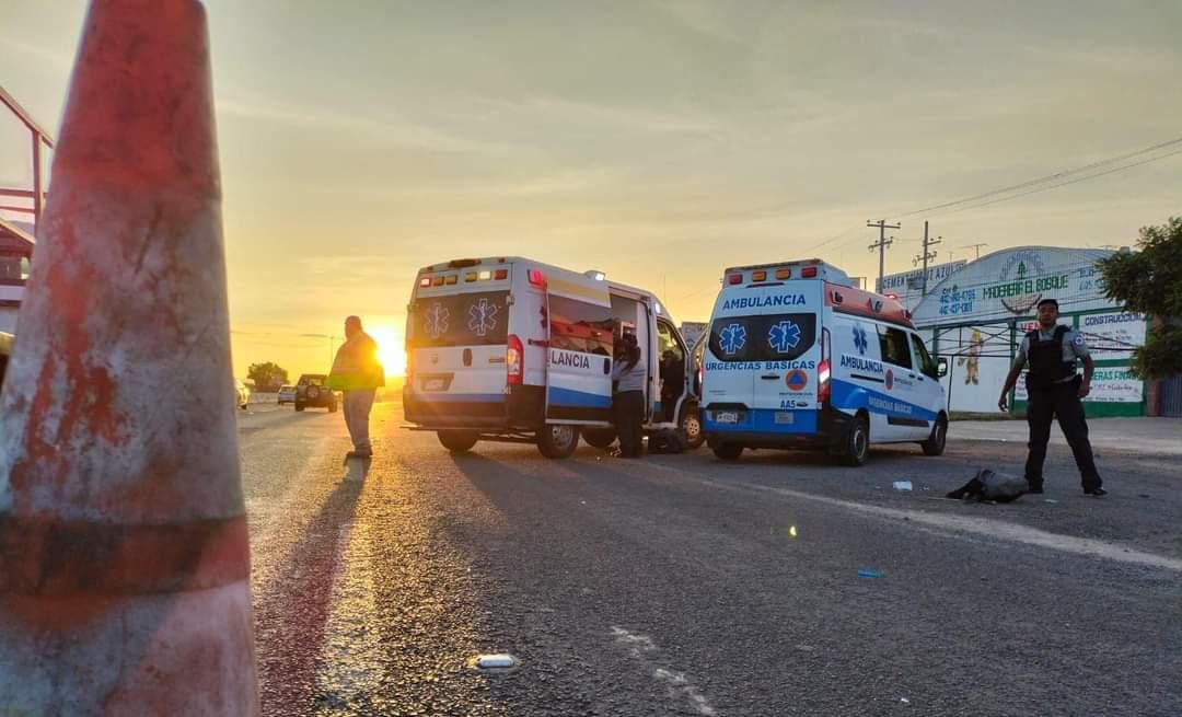 Arrollan a un ciclista en la carretera Libre a Celaya