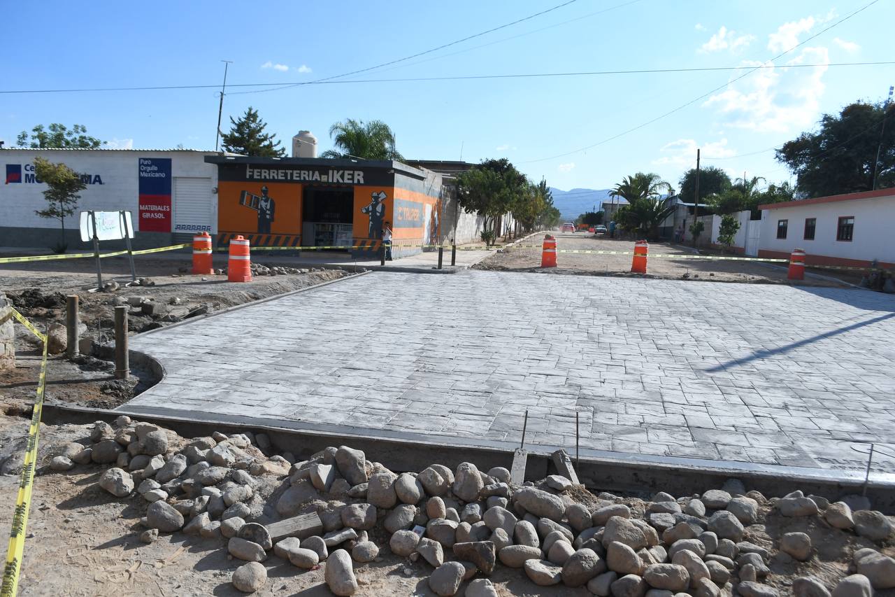 Avanza modernización de calle Girasol en Senegal de las Palomas