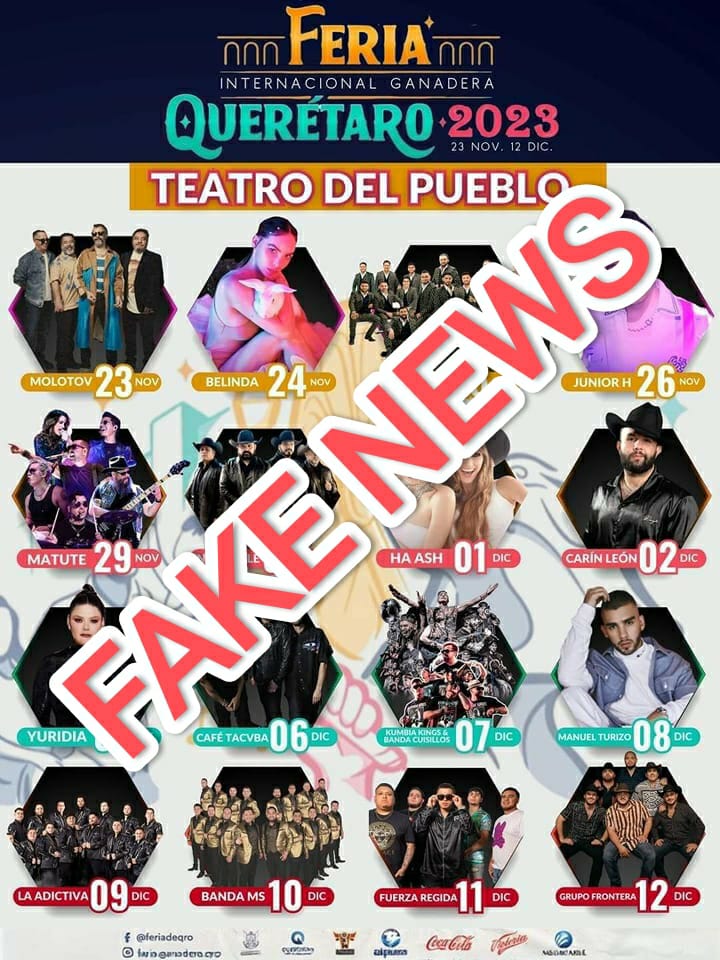 Desmienten supuesto cartel de la FIGQ 2023