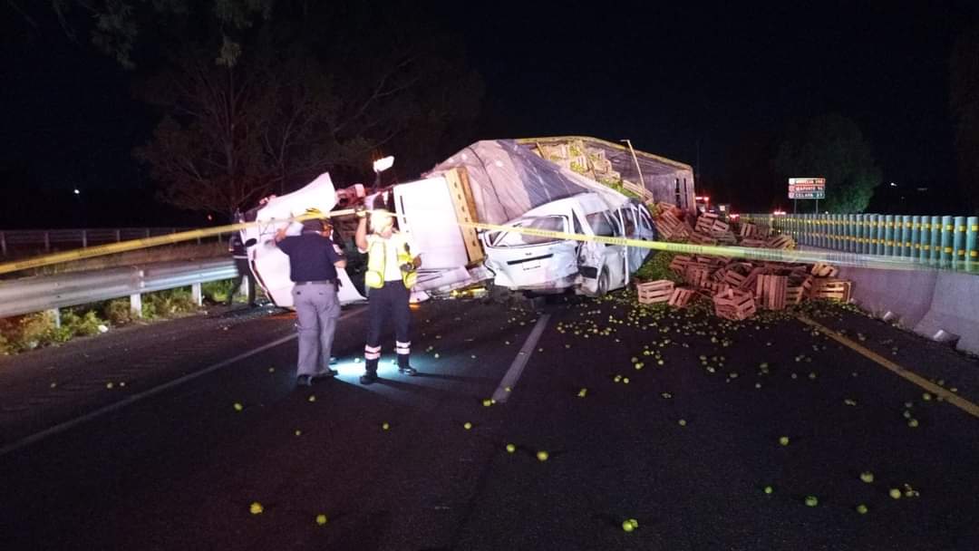 Fatal carambola en la Cuota a Celaya dejó a una persona muerta