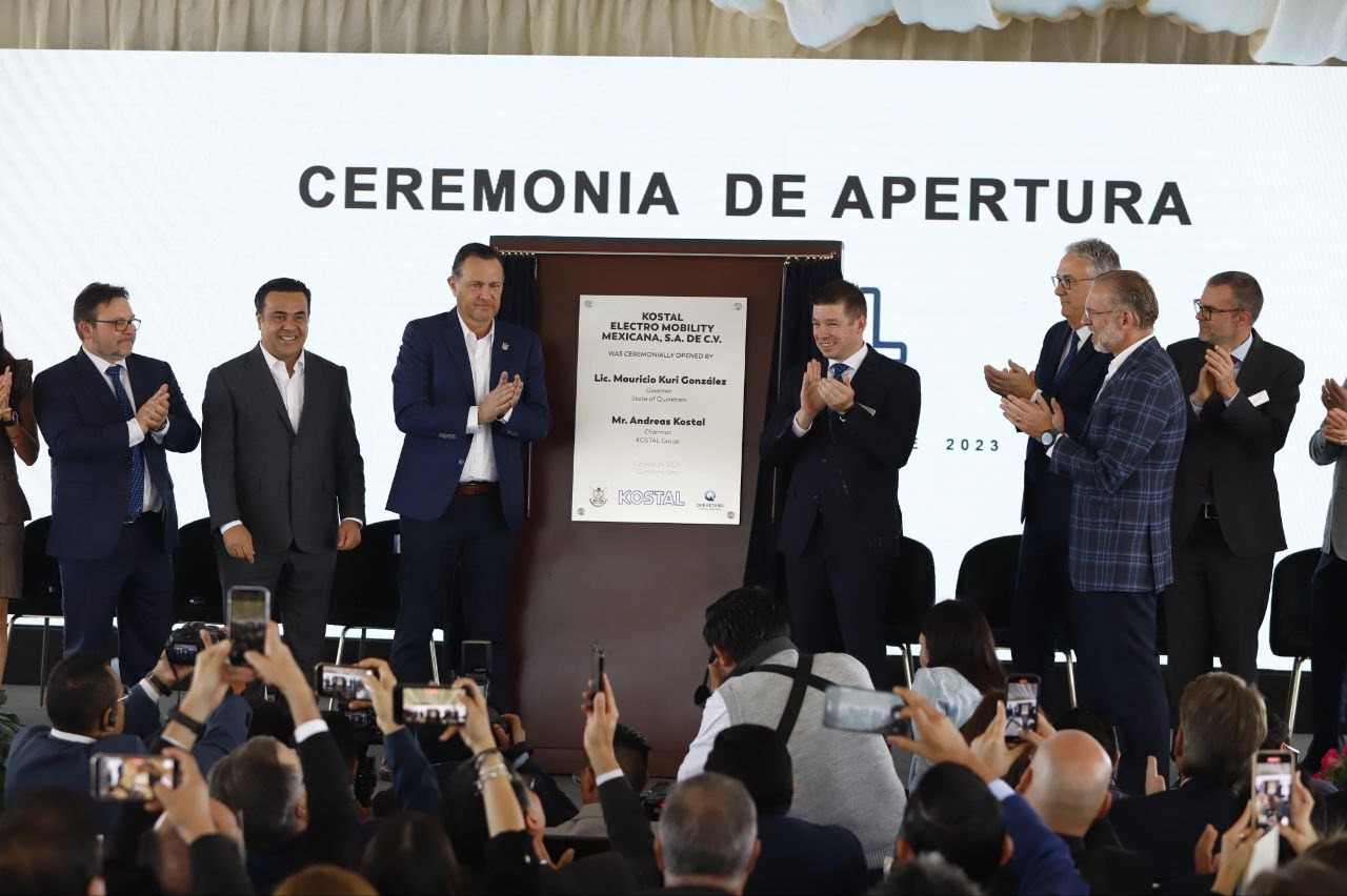 Asiste Luis Nava a Inauguración de Kostal Electro Mobility Mexicana