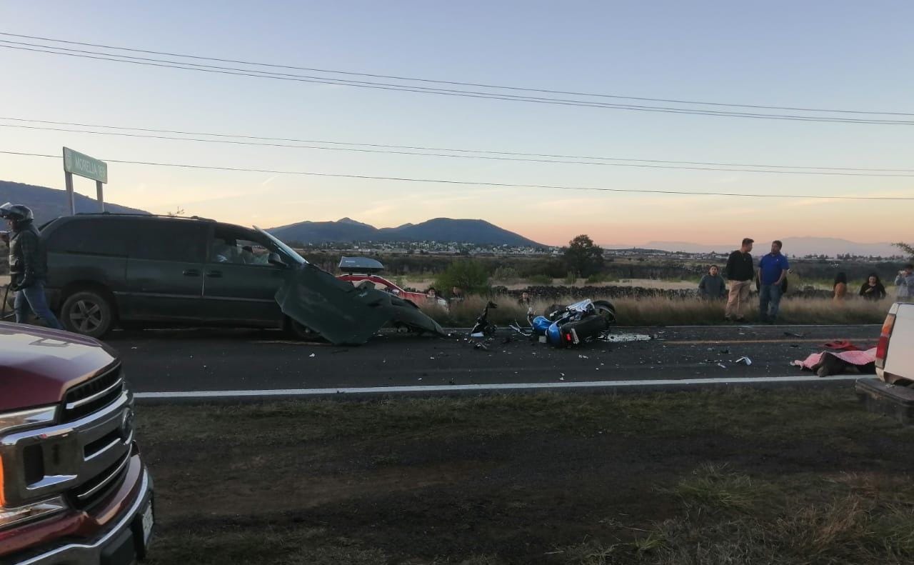 Biker muere tras brutal choque frontal en la carretera estatal 120