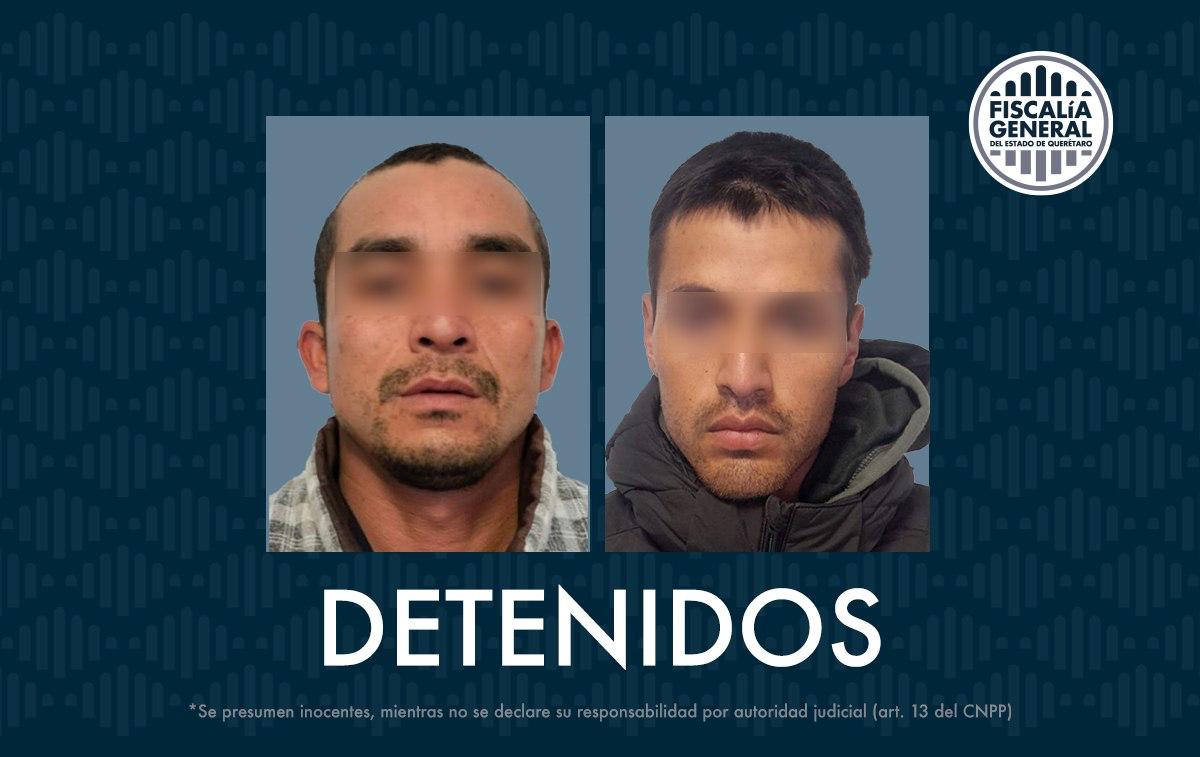 Dos detenidos por robo calificado a particulares, en la autopista México-Querétaro