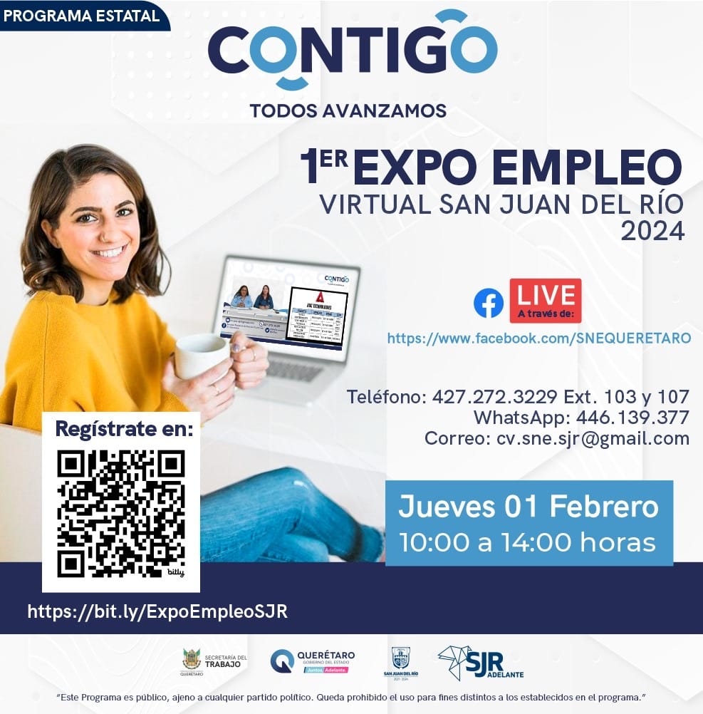 Alistan Expo Empleo Virtual para San Juan del Río