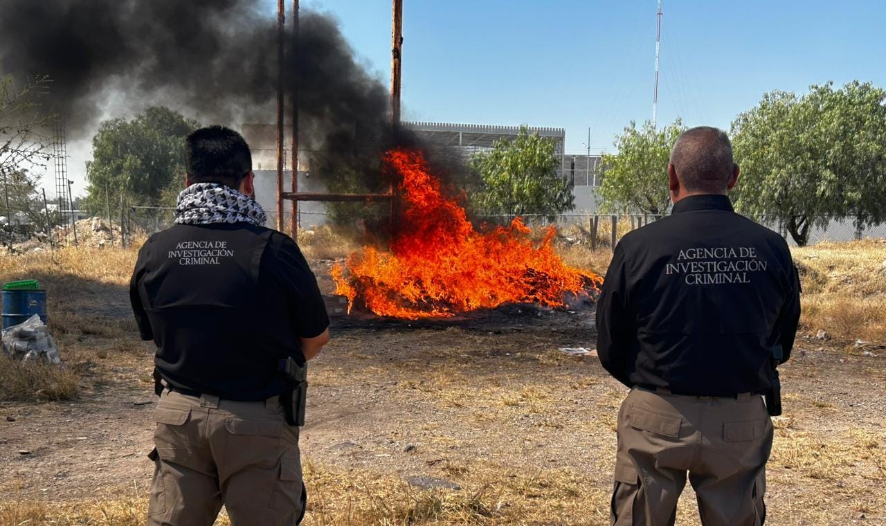 INCINERA FGR MÁS DE 40 KILOS DE DIVERSAS DROGAS ASEGURADAS EN QUERÉTARO