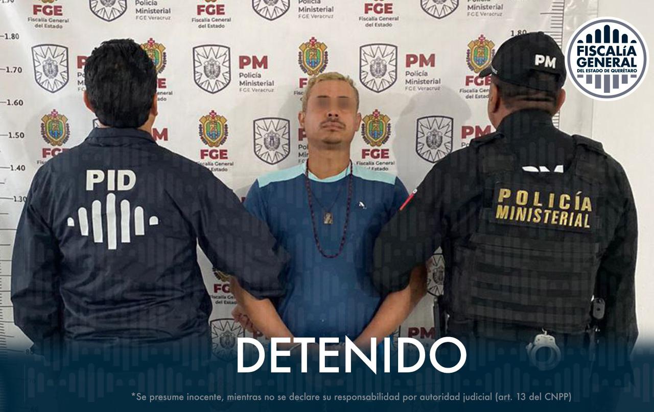 Detenido en Veracruz, posible partícipe de homicidio en Pedro Escobedo