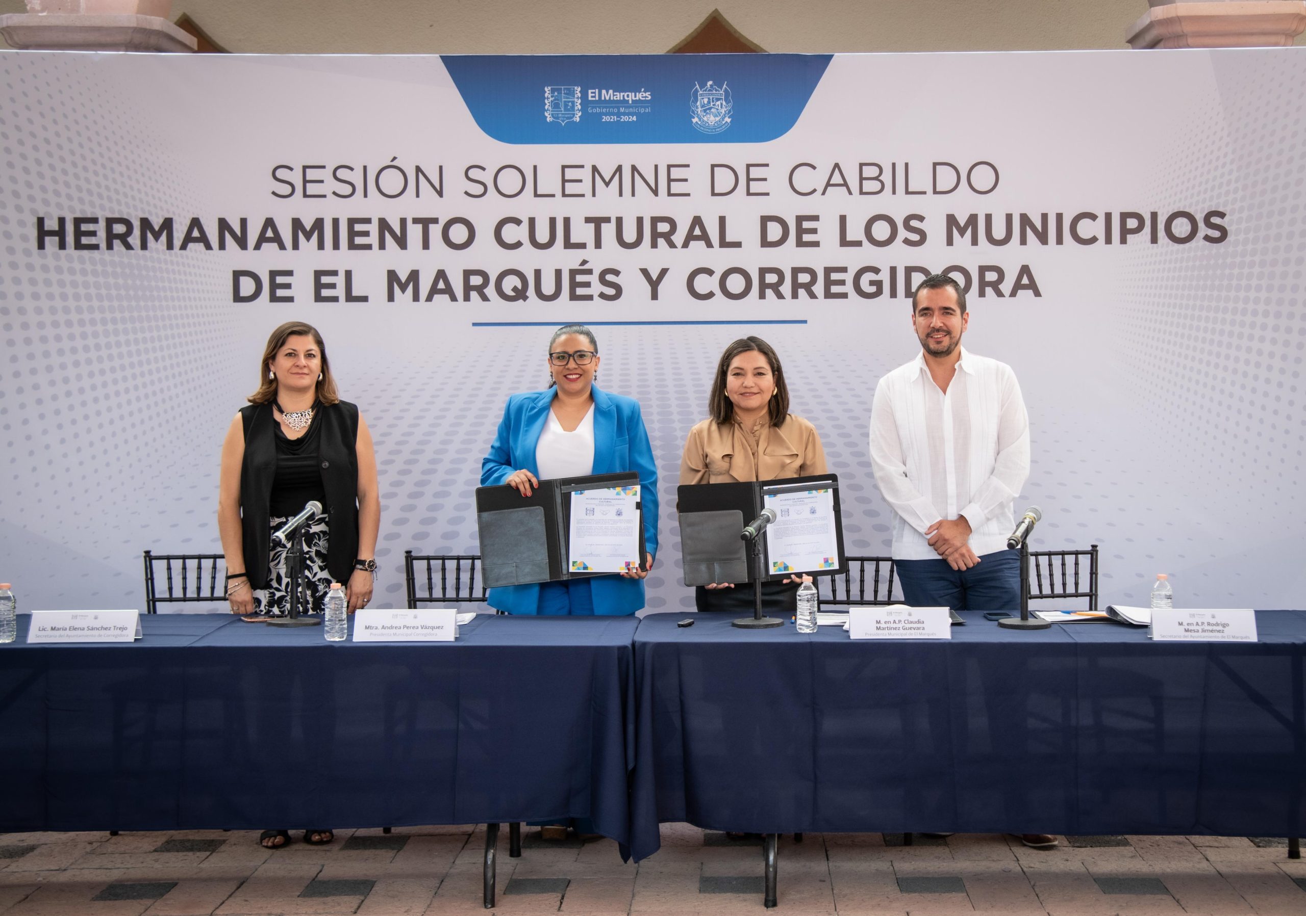 Los municipios de El Marqués y Corregidora firman Hermanamiento Cultural