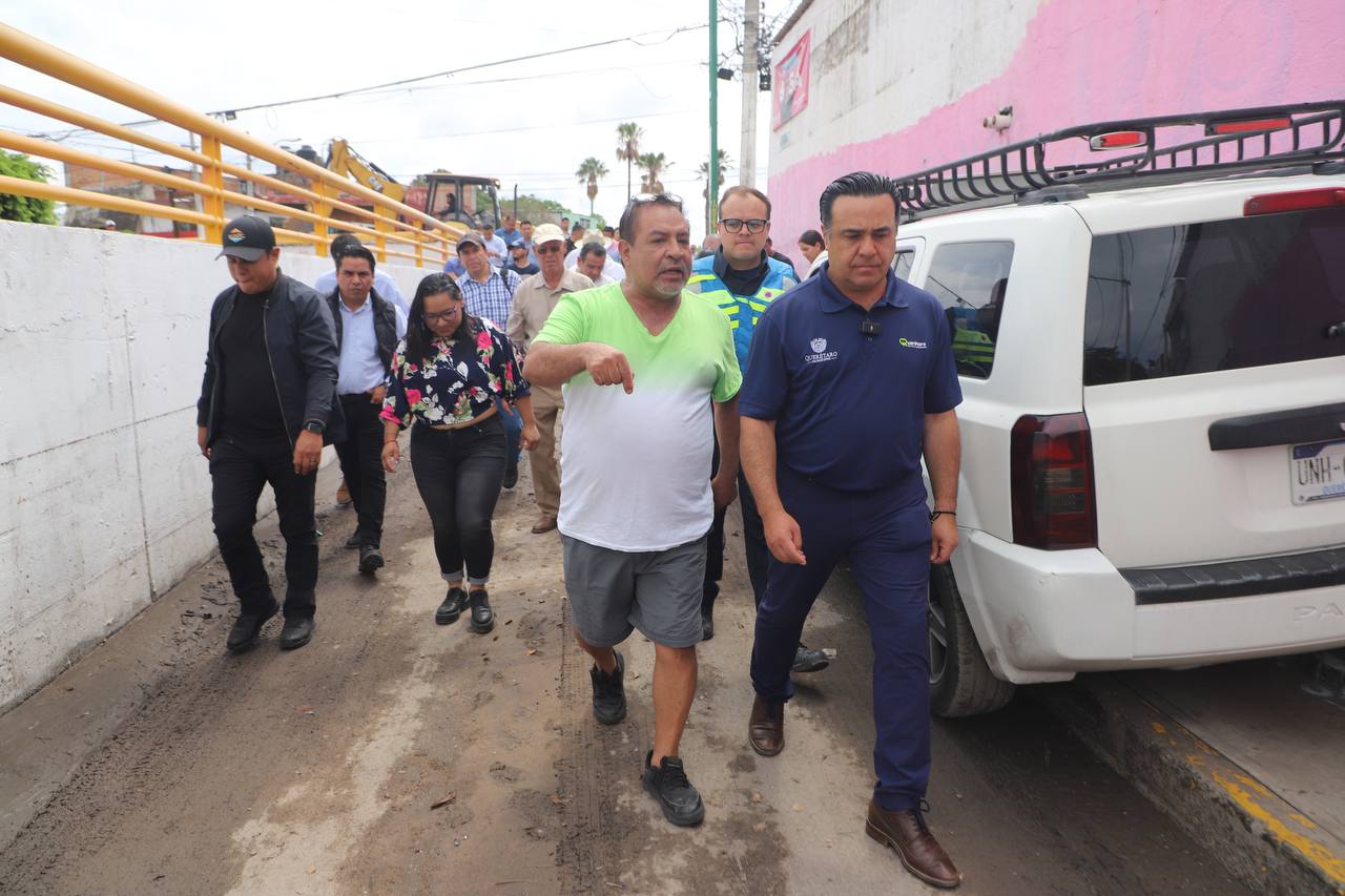 Supervisa Luis Nava el trabajo de atención de afectaciones tras fuertes lluvias