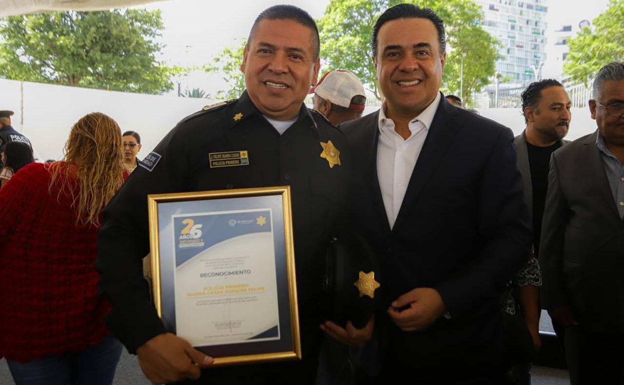 Encabeza Luis Nava ceremonia por el 26 Aniversario de la Secretaría de Seguridad Pública Municipal