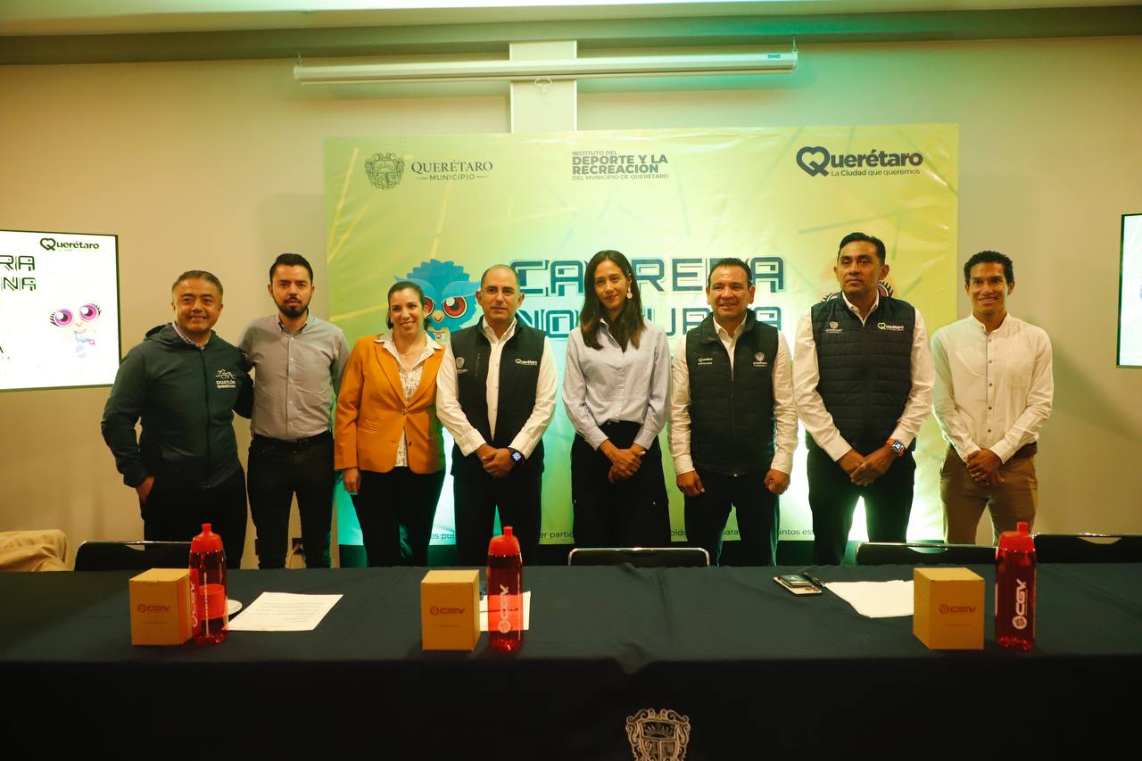 Anuncia Municipio de Querétaro la décimo tercera edición de la Carrera Nocturna CGV 2024