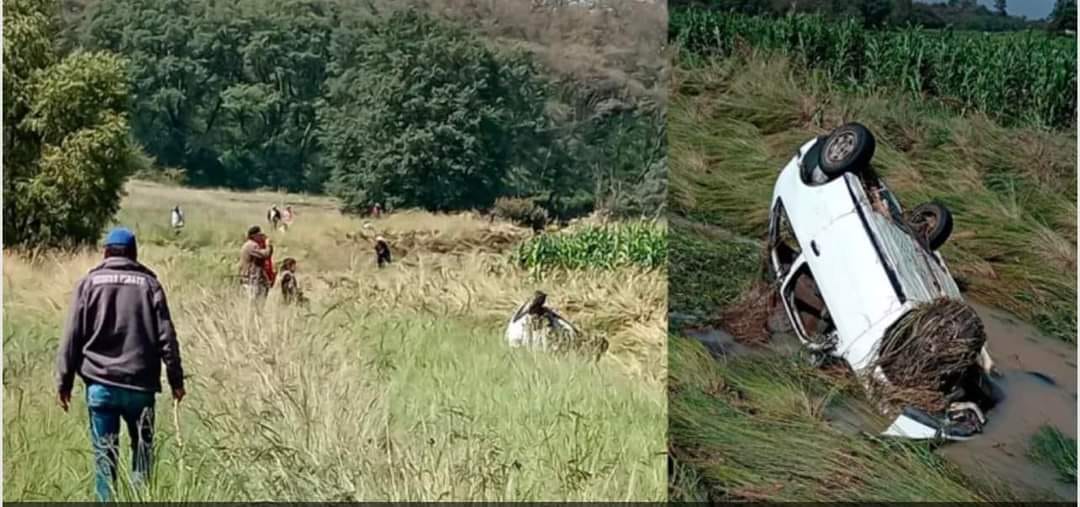 Agua arrastra a vehículo y mueren dos adultos en Amealco: buscan a dos menores