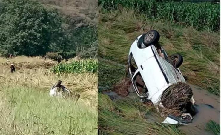 Localizan sin vida a una menor de las que viajaba en el vehículo que arrastró el agua en Amealco