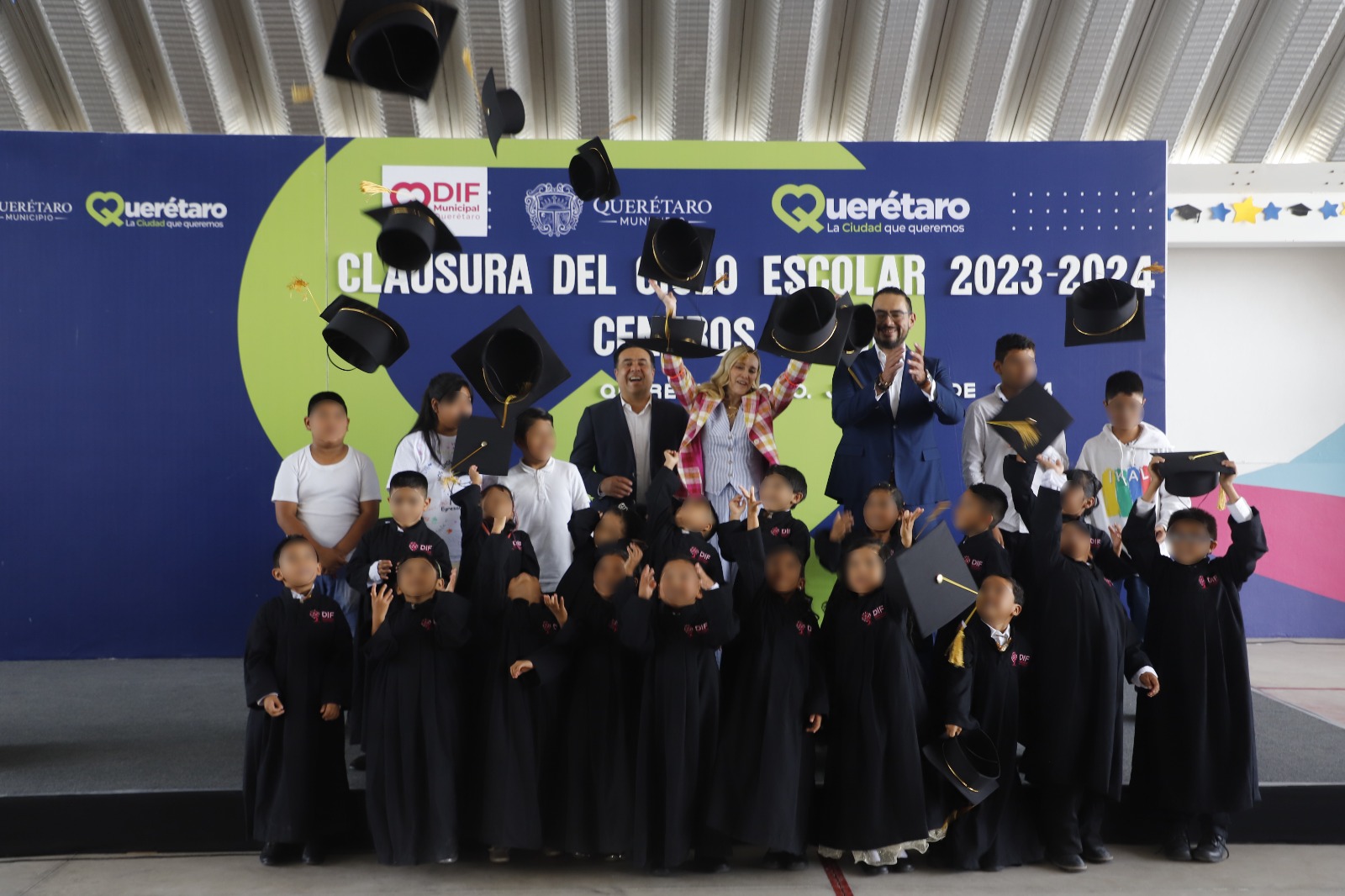 Encabezan Luis Nava y Arahí Domínguez la Clausura del Ciclo Escolar de los Centros de Día del DIF