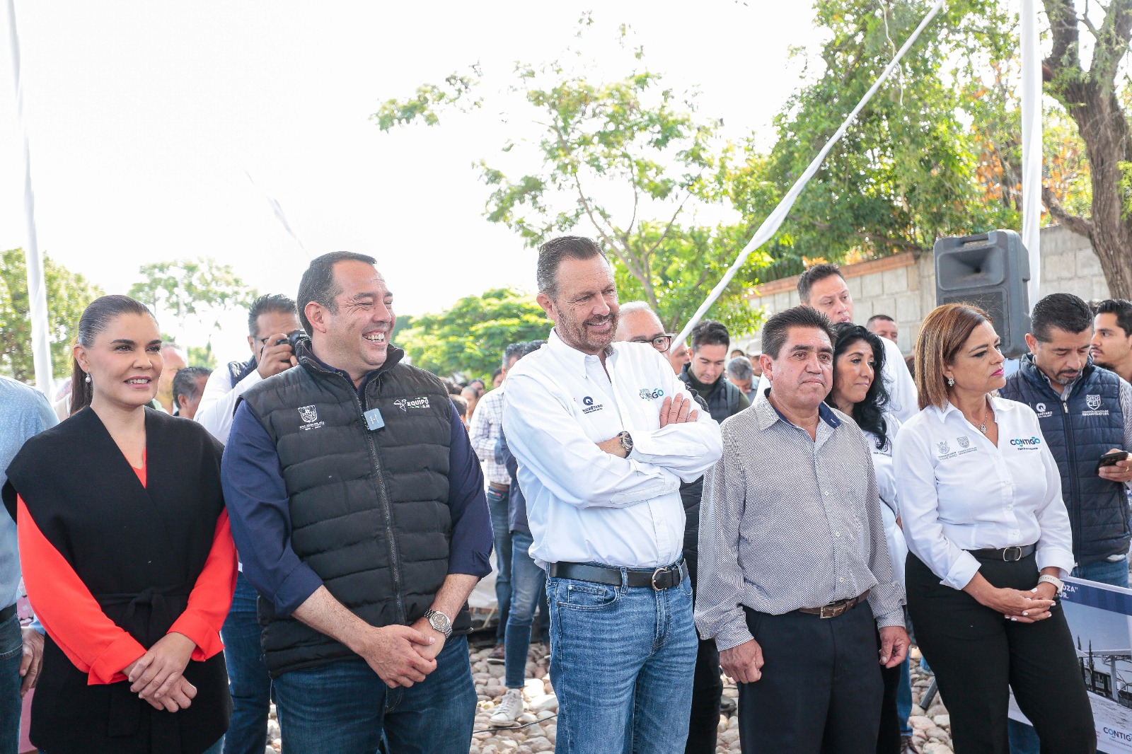 Gobierno estatal urbaniza calle en la comunidad Senegal de las Palomas, San Juan del Río