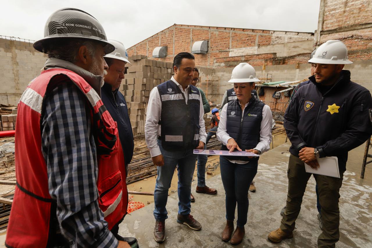 Supervisa Luis Nava avances de construcción de la Subcomandancia Centro Histórico y Dirección de Atención a Víctimas