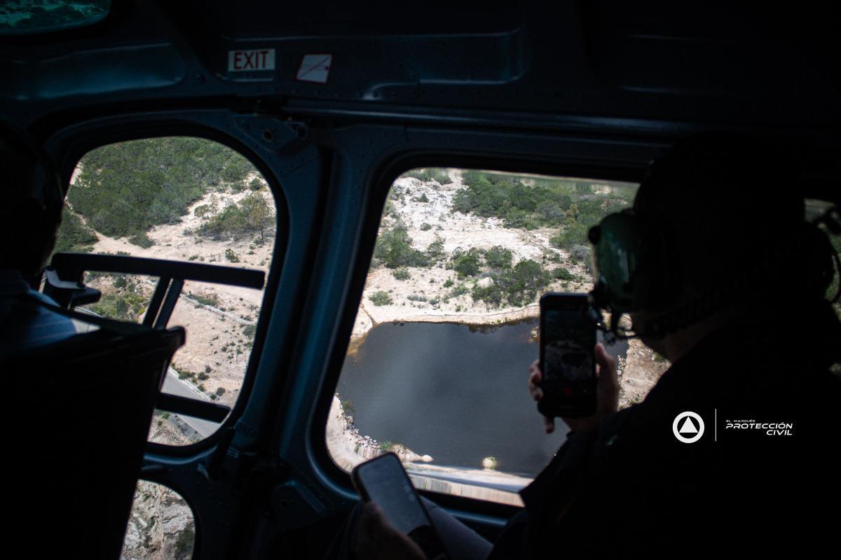 Protección Civil El Marqués mantiene desfogue controlado en Presa El Carmen