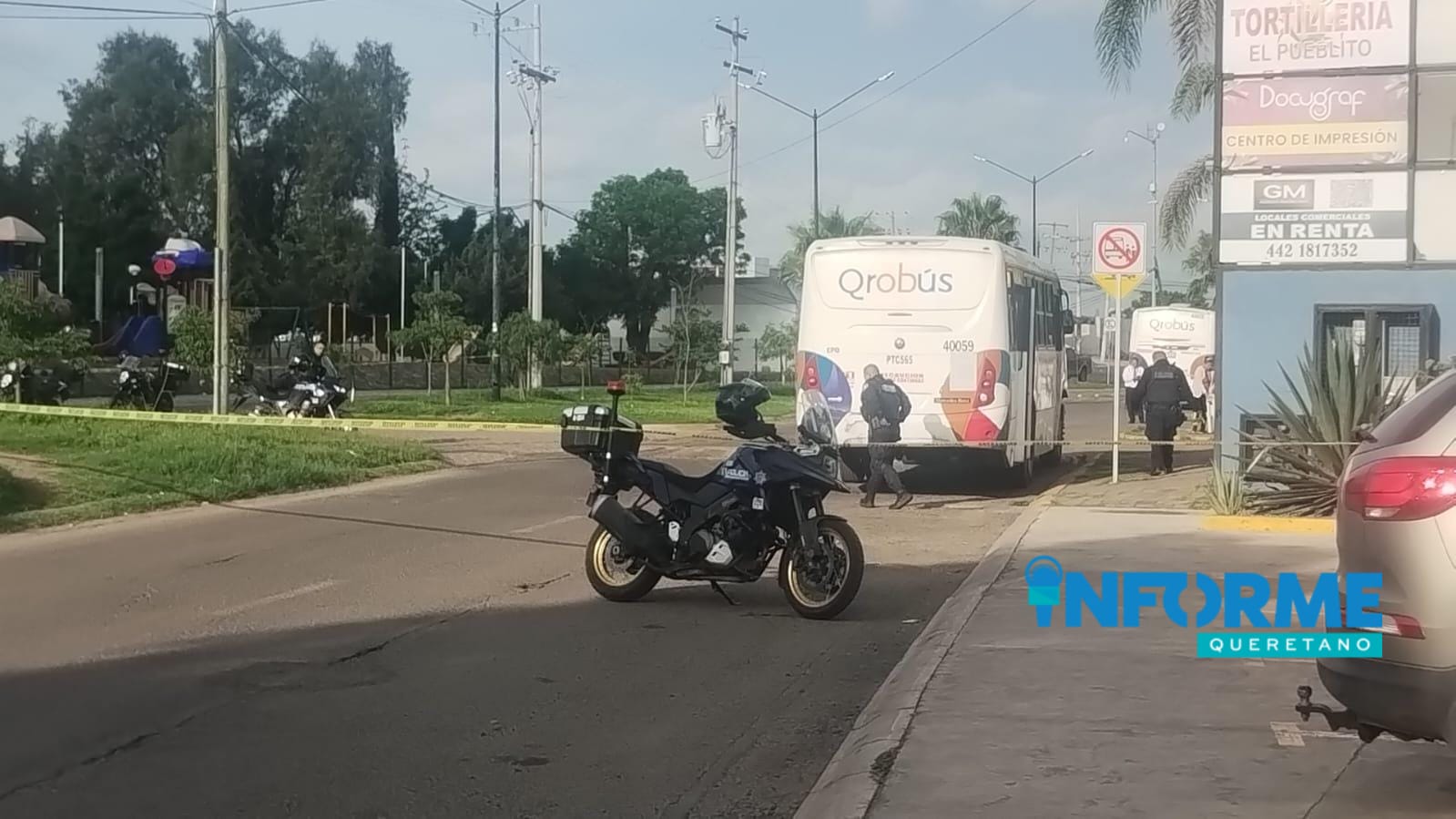 Fallece Conductor de Transporte Público Qrobus en Av. Santa María del Pueblito en Corregidora