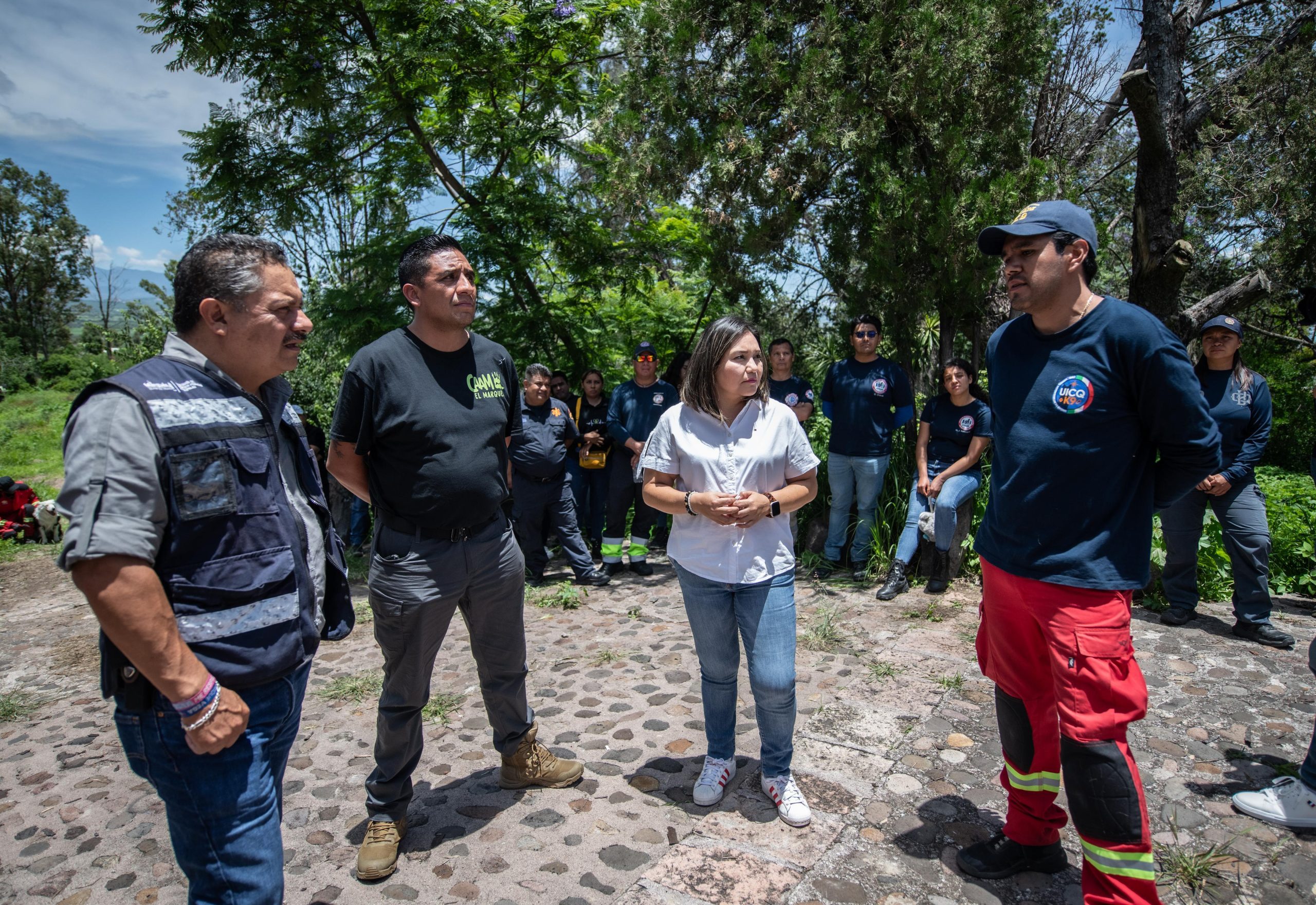Claudia Martínez encabeza Primera Jornada de Búsqueda y Rescate en El Marqués