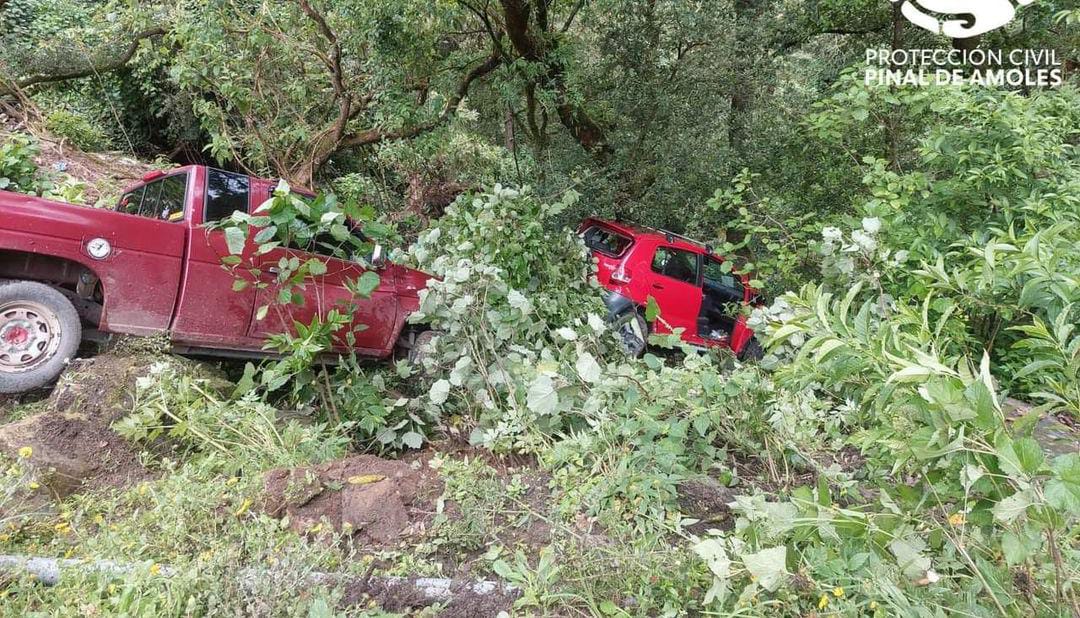 Dos accidentes vehiculares en Pinal de Amoles