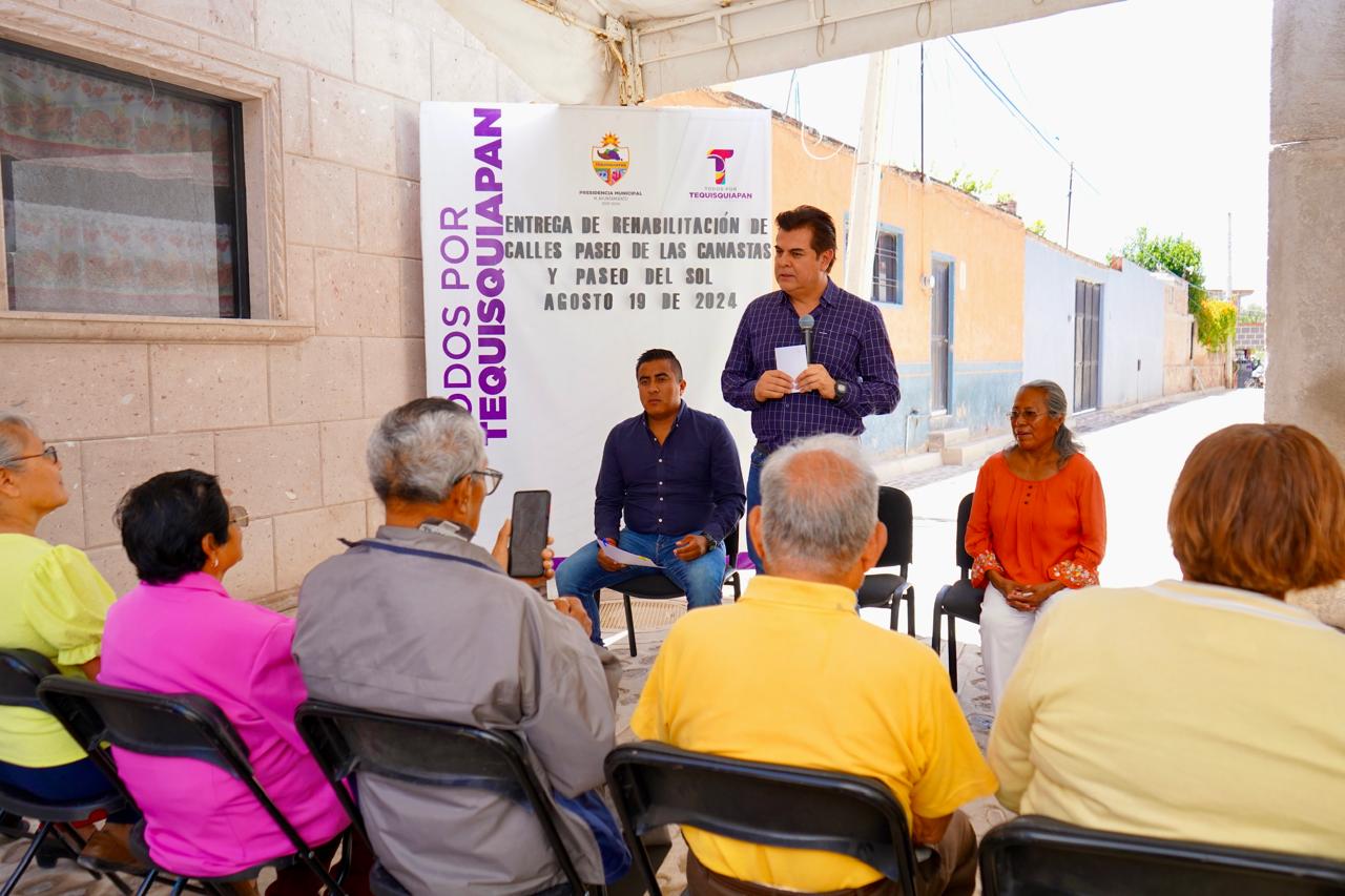 ENTREGA TOÑO MEJÍA REHABILITACIÓN DE LAS CALLES PASEO DE LAS CANASTAS Y PASEO DEL SOL