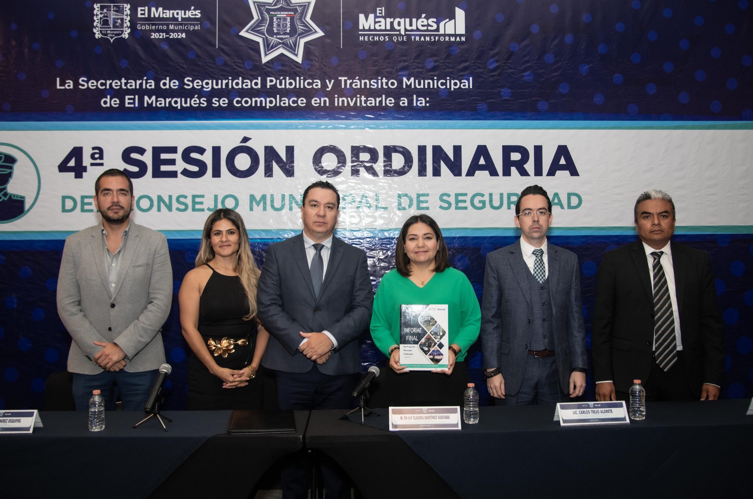 El Consejo Municipal de Seguridad de El Marqués presenta resultados 2022-2024