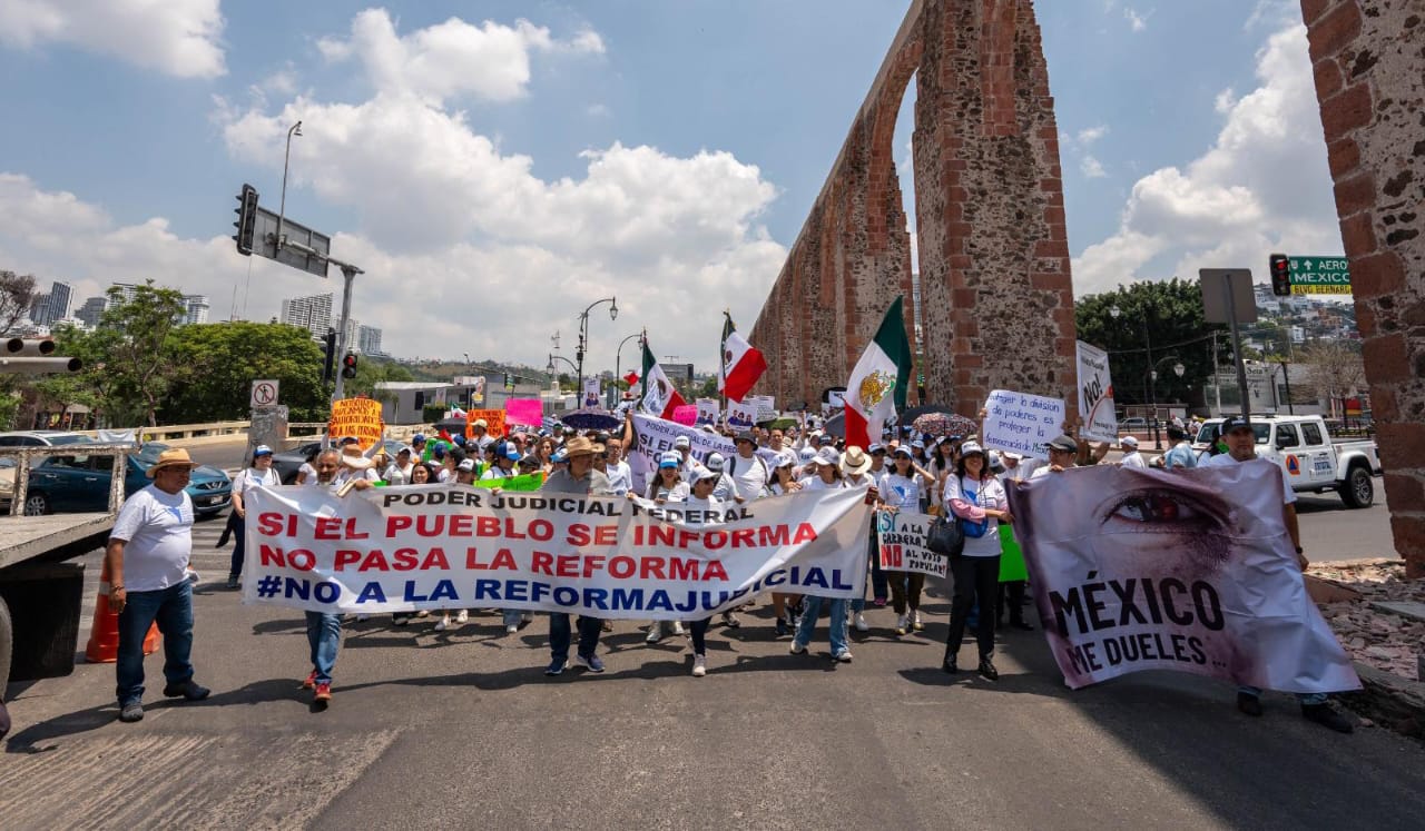 PODER JUDICIAL DE LA FEDERACIÓN REALIZA CADENA HUMANA VS REFORMA JUDICIAL