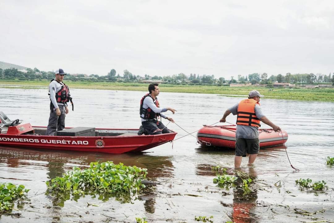 Cuatro días de búsqueda continúa de un menor que cayó a un cuerpo de agua en San Juan del Río