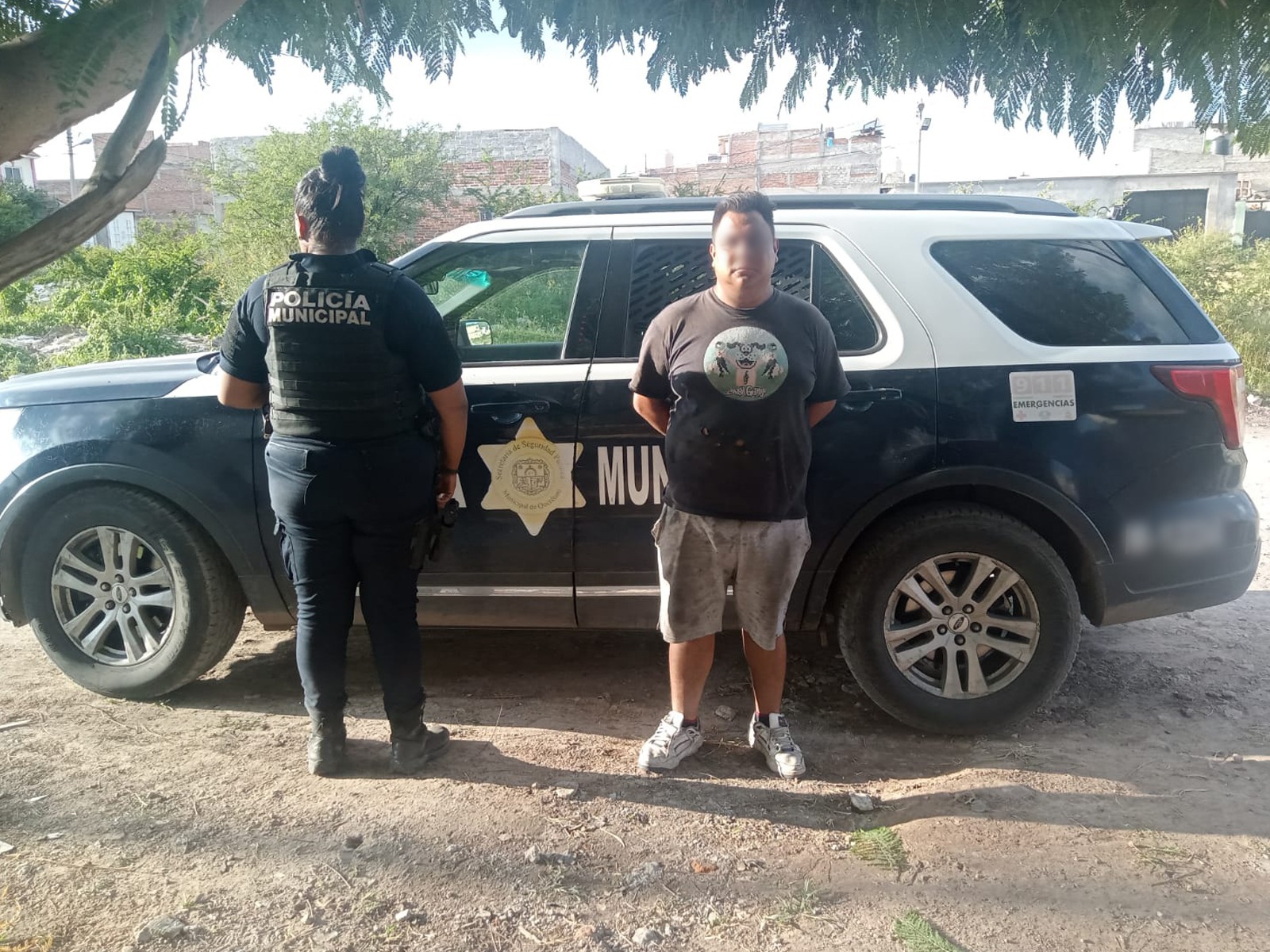 Durante recorrido, sujeto fue detenido por robo de vehículo equiparado en Lomas del Pedregal