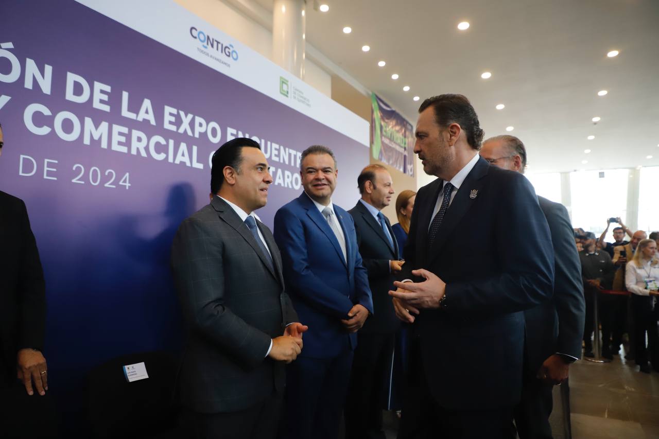 Asiste Luis Nava a inauguración de la Expo Encuentro Industrial y Comercial Querétaro 2024