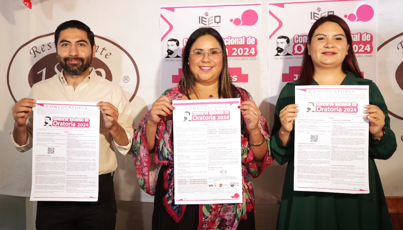 Convoca IEEQ a juventudes a participar en el Concurso Nacional de Oratoria 2024